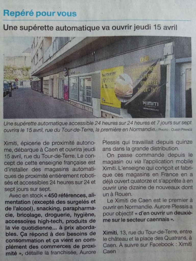 Article magasin XIMITI
